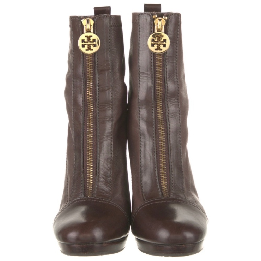 Tory Burch Booties Zipper At Front Brow Leather - image 3